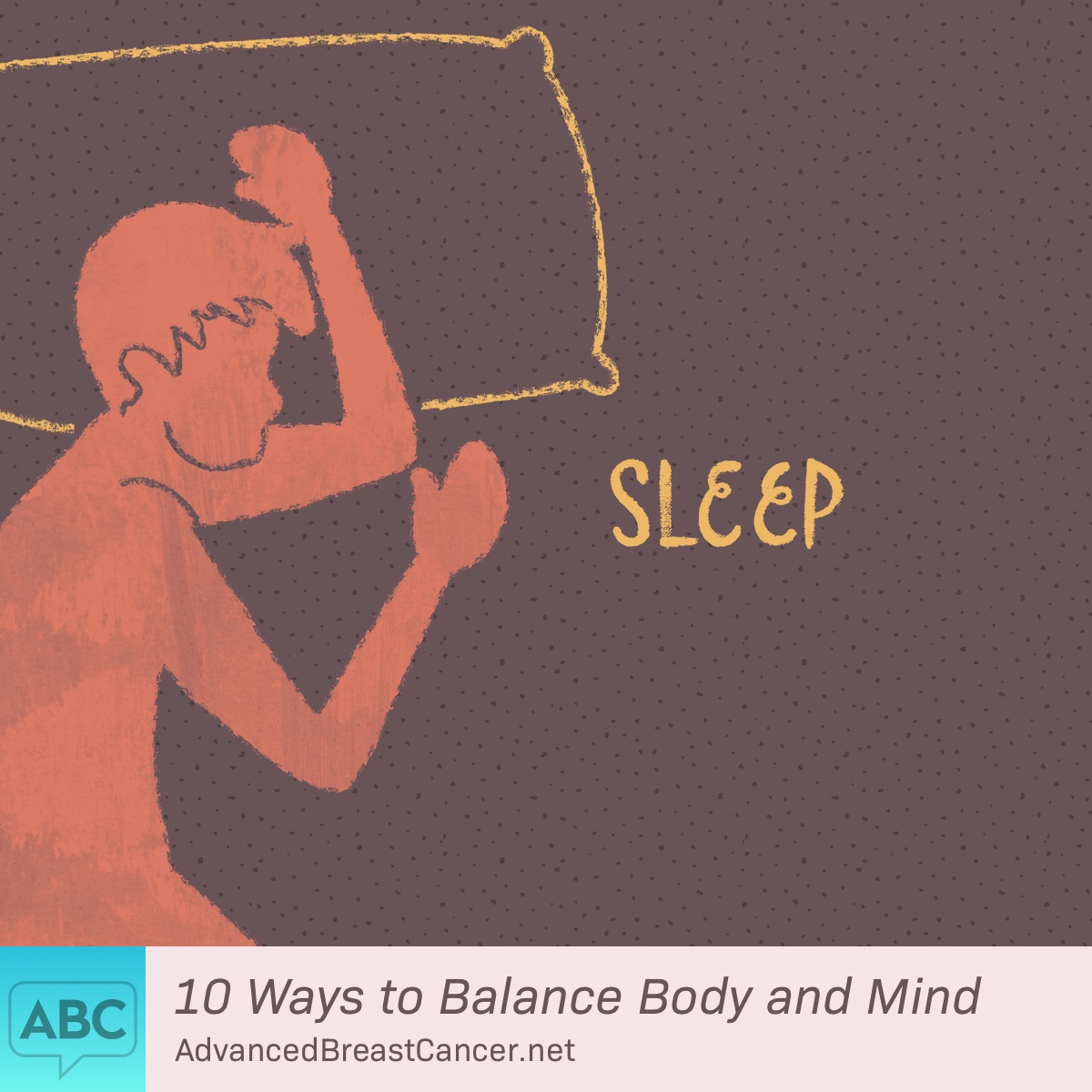 A person sleeping on their side