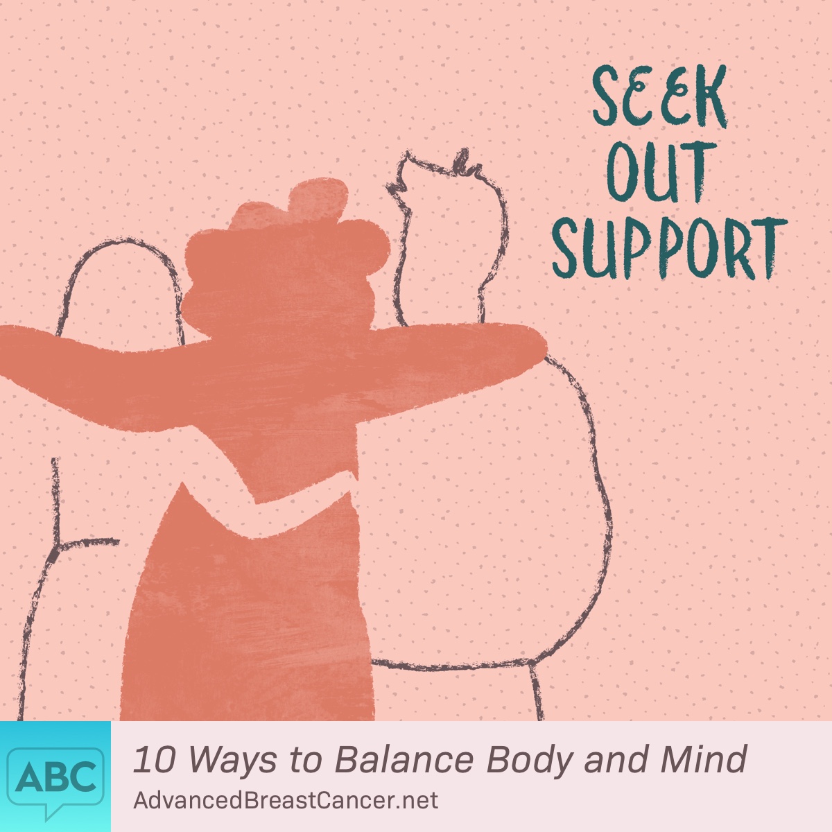 Three people with their arms around one another